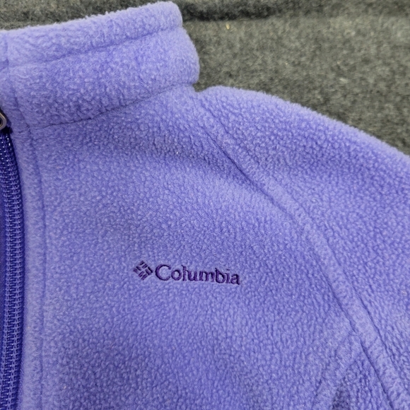 🌴5 for $25🌴Girls Columbia Lavender/Periwinkle Jacket Size 18-24 Months Toddler - Picture 3 of 16